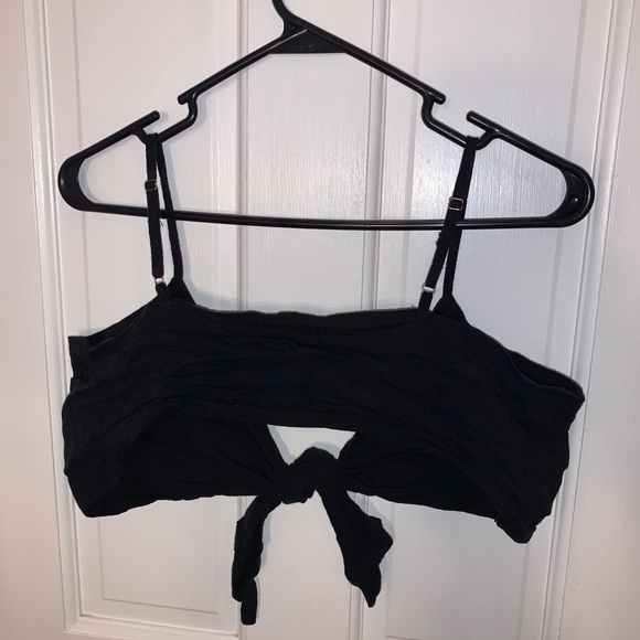 AJUSTABLE SELF TIE CROP TOP - Picture 2 of 2